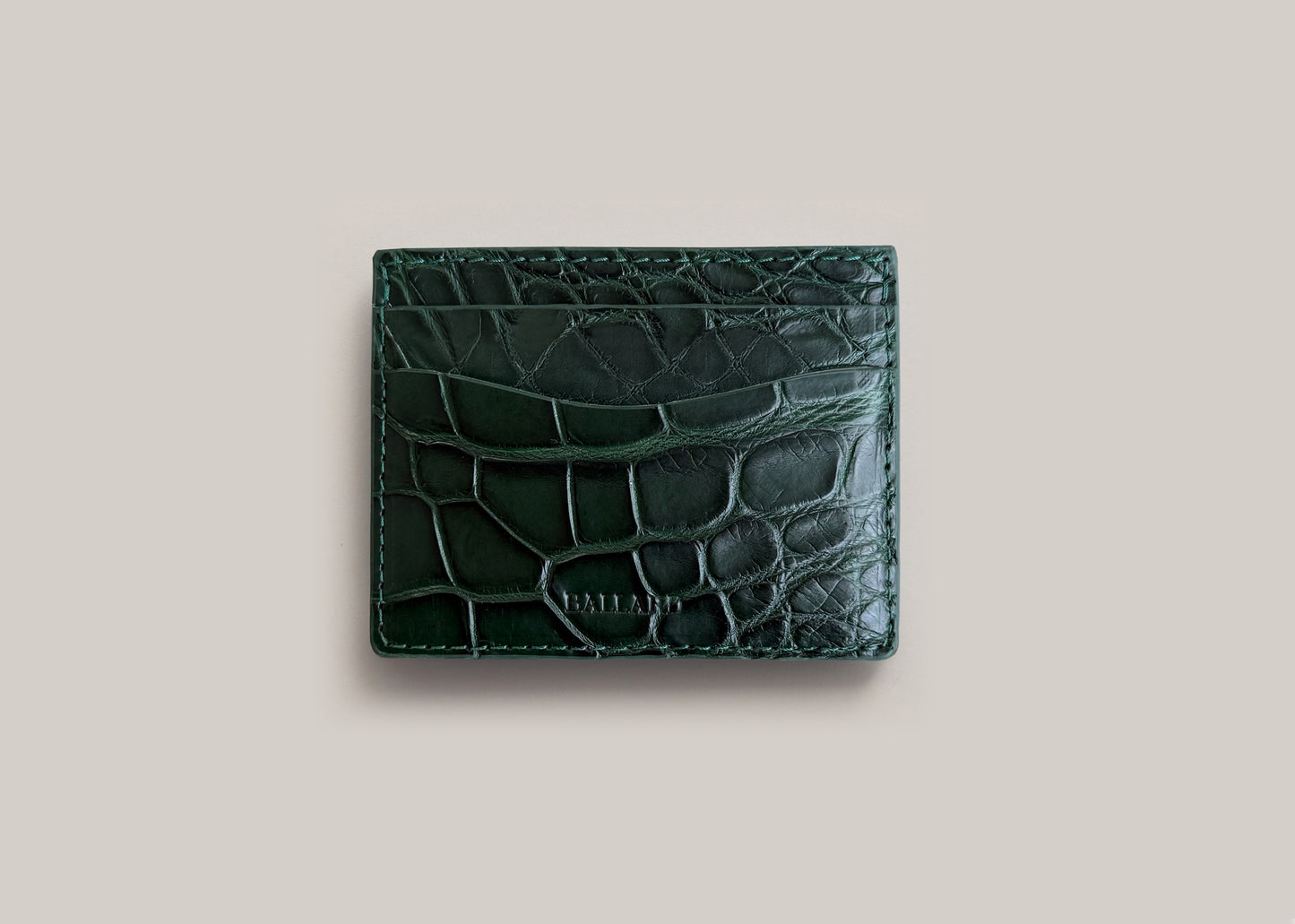 GENUINE ALLIGATOR CARD HOLDER