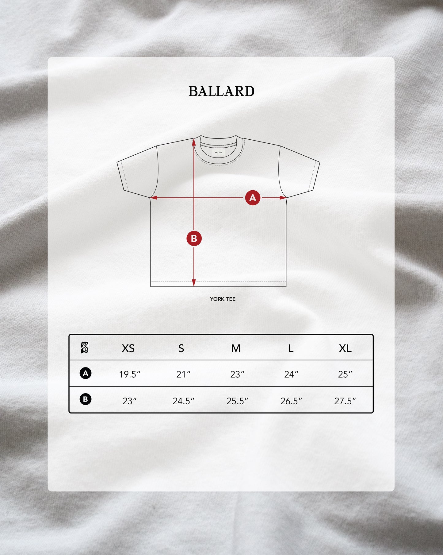 YORK MICRO WORD MARK TEE | WHITE