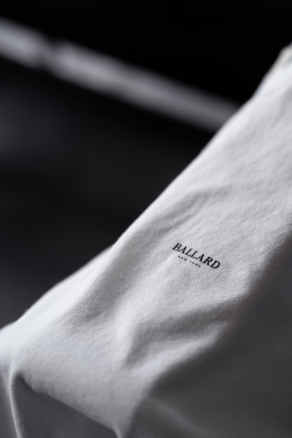 YORK MICRO WORD MARK TEE | WHITE