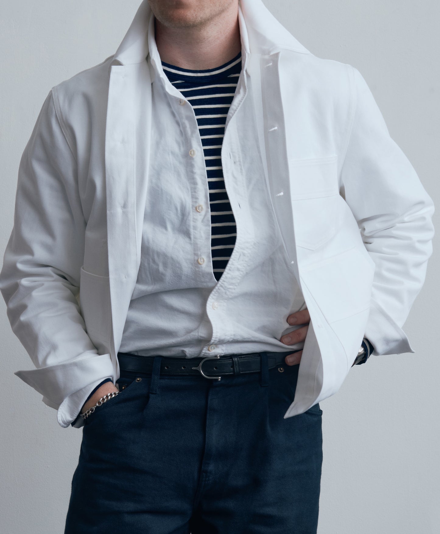 MOTHER-OF-PEARL OXFORD | WHITE