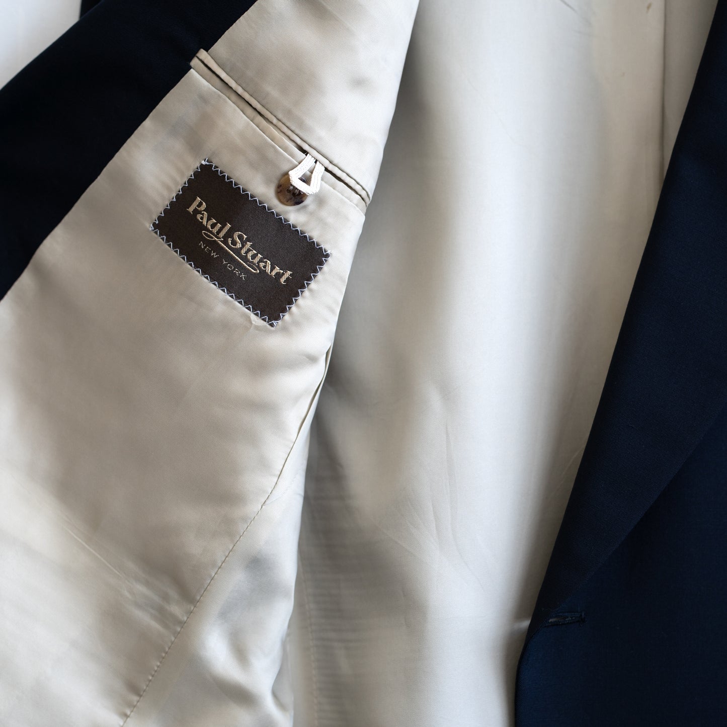 Vintage Paul Stuart Navy Blazer