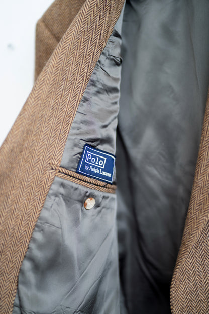 Polo Ralph Lauren Wool Cashmere Herringbone Blazer - 41R