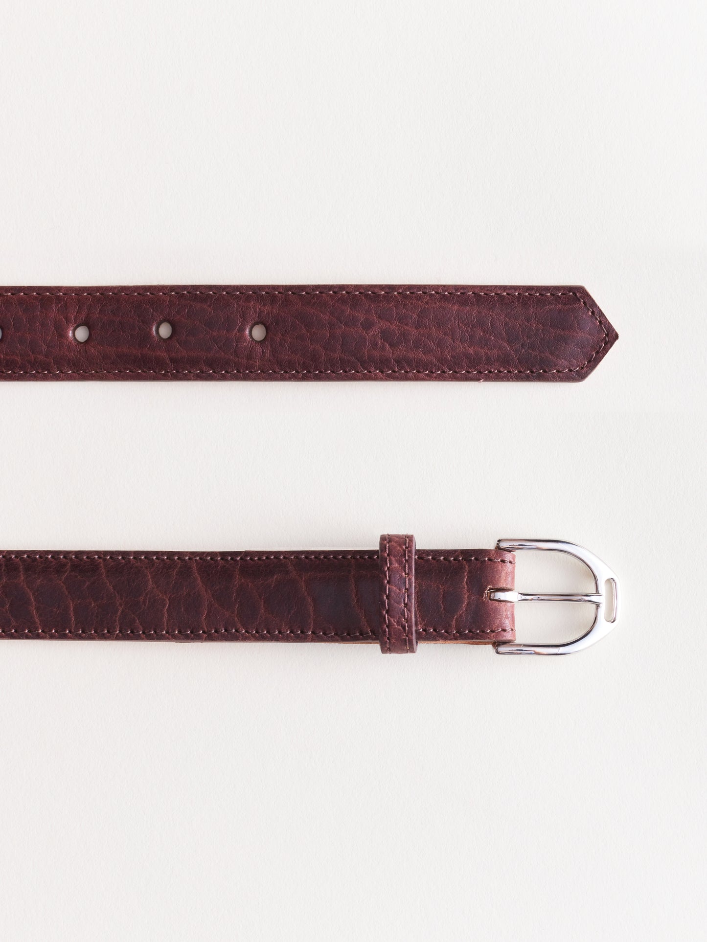 American Bison Stirrup Belt | Oxblood