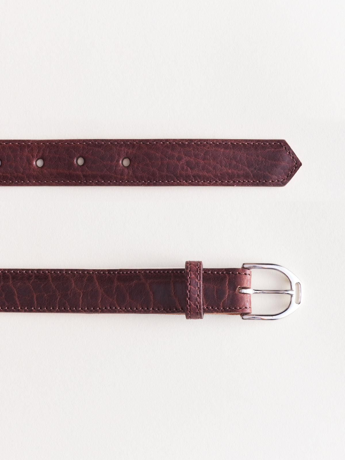 American Bison Stirrup Belt | Oxblood
