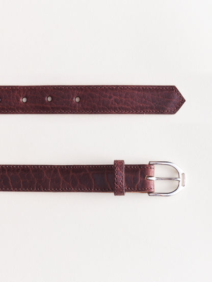 American Bison Stirrup Belt | Oxblood