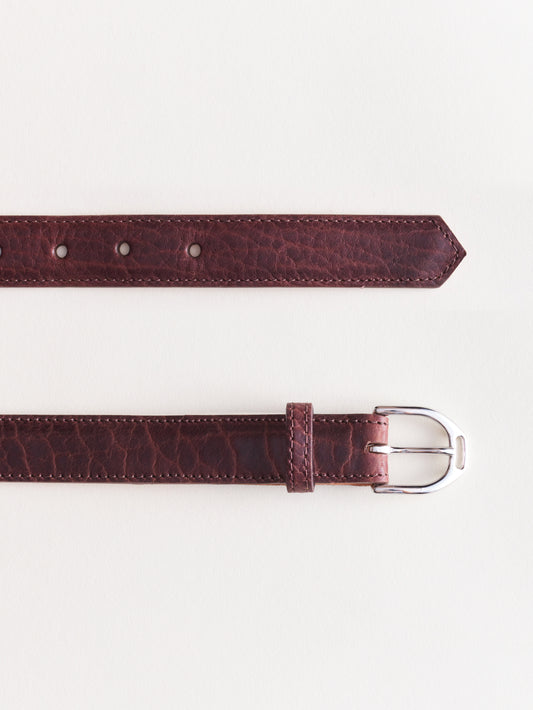 American Bison Stirrup Belt | Oxblood