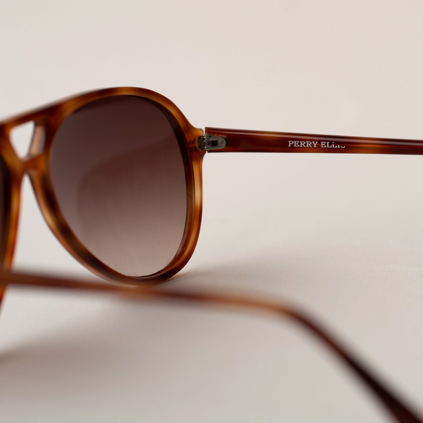 VINTAGE PERRY ELLIS TORTOISE AVIATORS