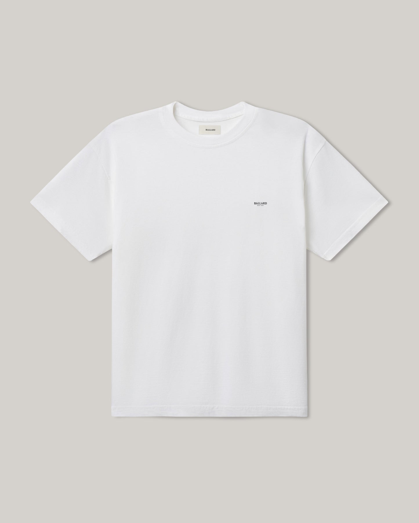YORK MICRO WORD MARK TEE | WHITE