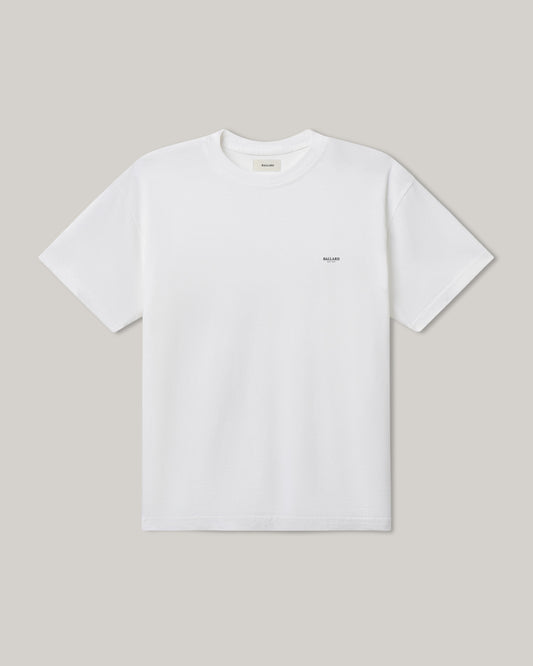 YORK MICRO WORD MARK TEE | WHITE