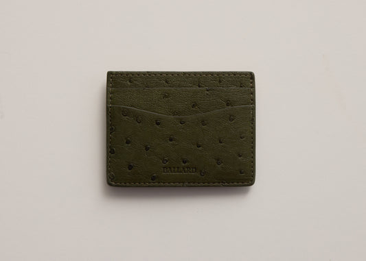 GENUINE OSTRICH CARD HOLDER | JUNGLE