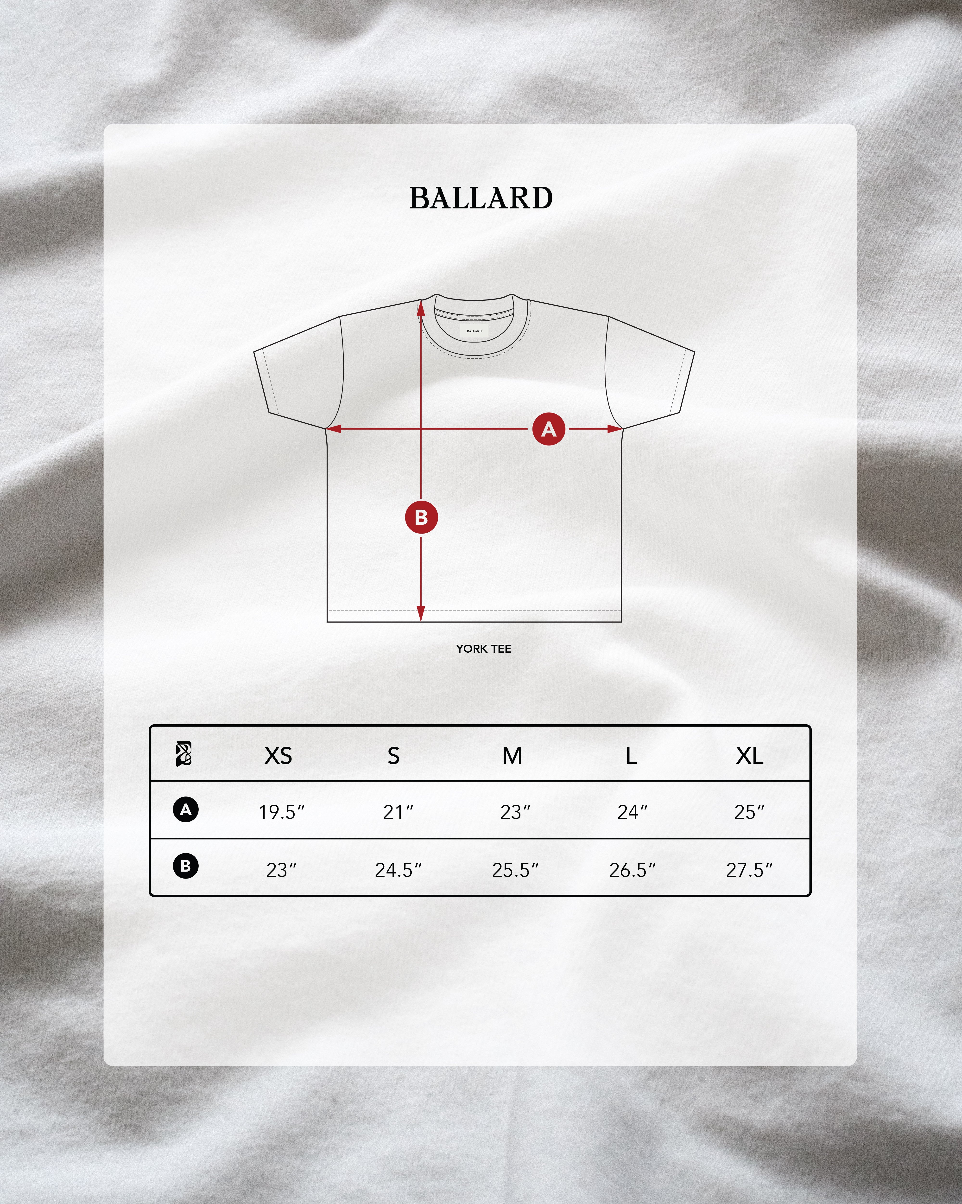 YORK MICRO WORD MARK TEE